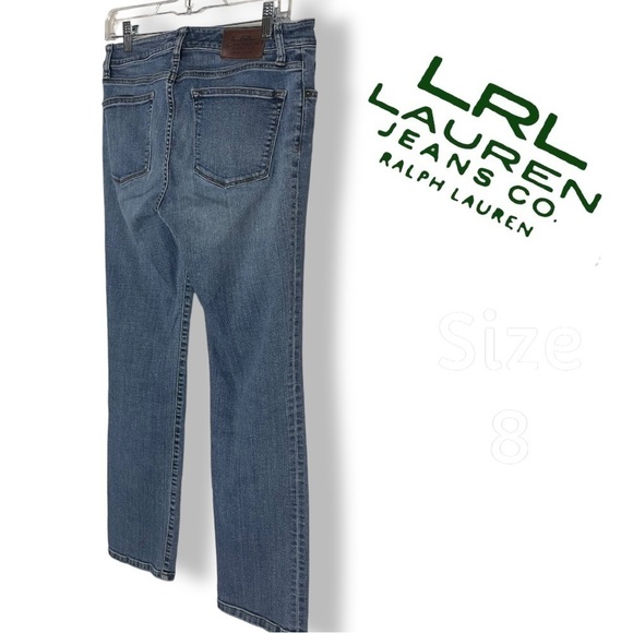 LRL Lauren Jeans Co. Ralph Lauren Straight Leg Med Wash Size 8 - Picture 2 of 16